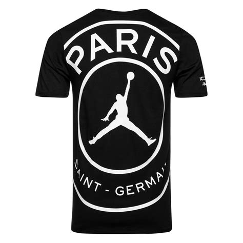 nike t shirt jordan x psg schwarz weiß limited edition|jordan X PSG shirt.